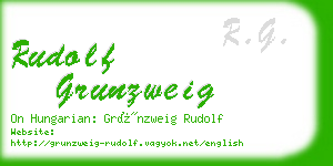 rudolf grunzweig business card
